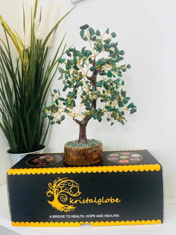 Green Jade crystal tree 300 crystals