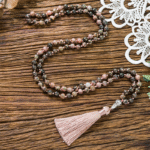 Green aventurine crystal 108 Hand knotted japa mala