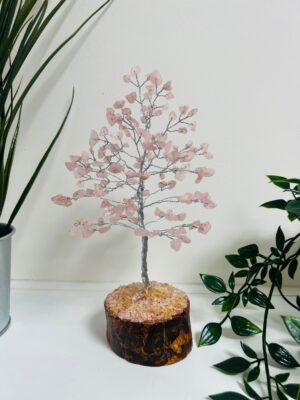 Rose Quartz Crystal Tree 160 crystals