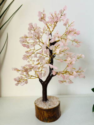 Rose Quartz crystal tree 300 crystals