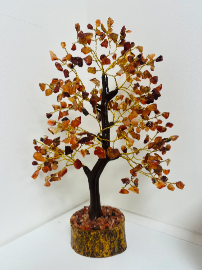Carnelian crystal tree 300 crystals