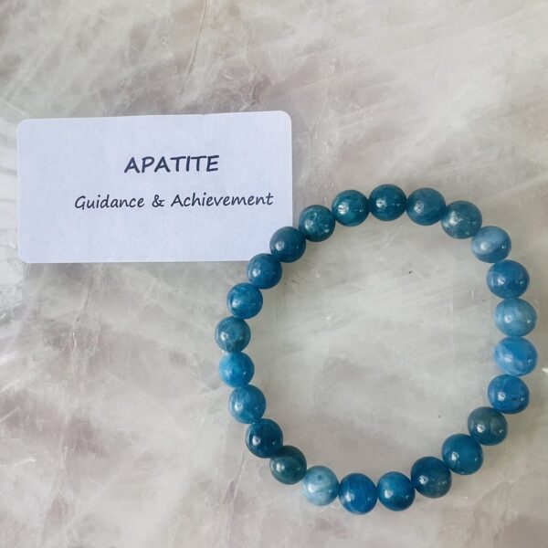 Apatite crystal bracelet