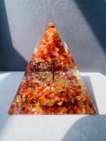 Carnelian Crystal Orgonite Pyramid