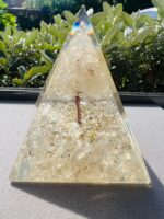 Clear Quartz Crystal Orgonite Pyramid