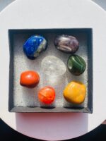 Seven Chakra Stones Set With Guide and Gift Box