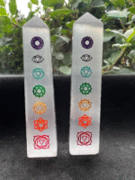 Selenite Pointed Tower