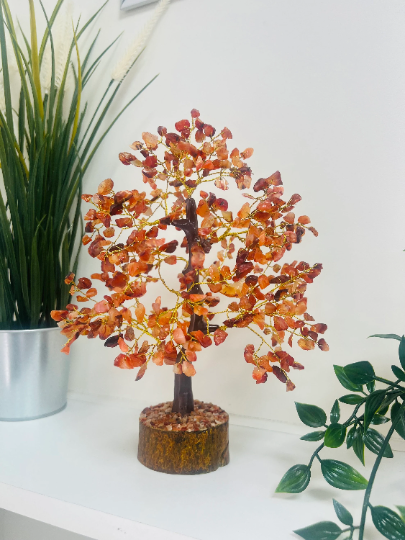 Carnelian crystal tree 500 crystals