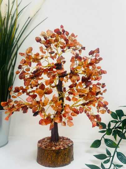 Carnelian crystal tree 500 crystals