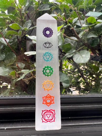 Selenite Pointed Tower