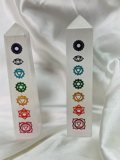 Selenite Pointed Tower