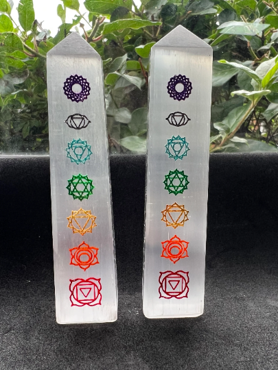 Selenite Pointed Tower