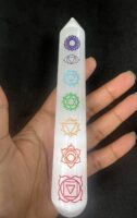 Selenite Crystal Pointed Wand