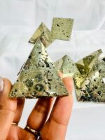Pyrite Pyramid With Natural Cluster