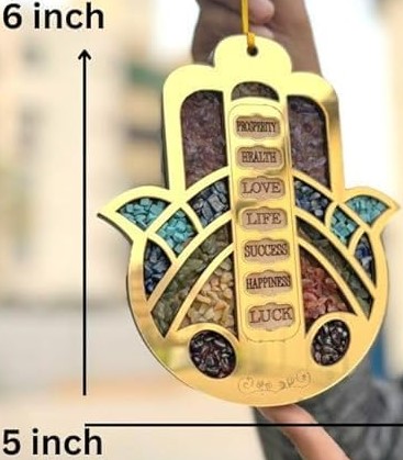 7 Chakra wall hanging , Hamsa hand wall hanging