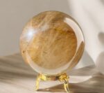 Golden Rutile Crystal Sphere