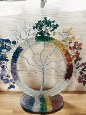 seven chakra orgonite base crystal tree