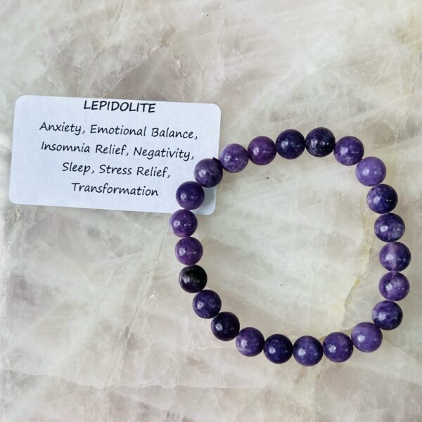Lepidolite Crystal Bracelet