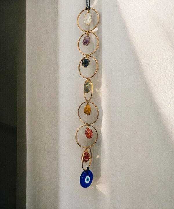 7 chakra wall hanging Seven Chakra Crystals