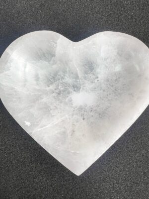 Selenite Cleansing Heart Bowl 12.5 cm