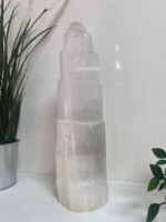 Selenite Tower Lamp 30 cm
