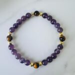Amethyst & Tiger's eye Bracelet