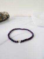 Faceted ruby bracelet 4mm