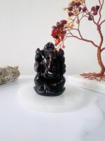Hand- carved Red Garnet Ganesha