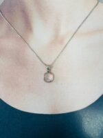 Rose Quartz Sterling Silver Pendant Necklace