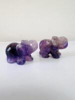 Amethyst Handcarved Elephant