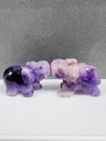 Amethyst Handcarved Elephant