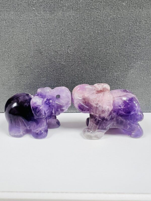 Amethyst Handcarved Elephant
