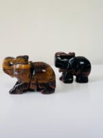 Tiger's Eye Handcarved Elephant