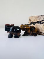 Tiger's Eye Handcarved Elephant