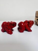 Red Jasper Handcarved Bear