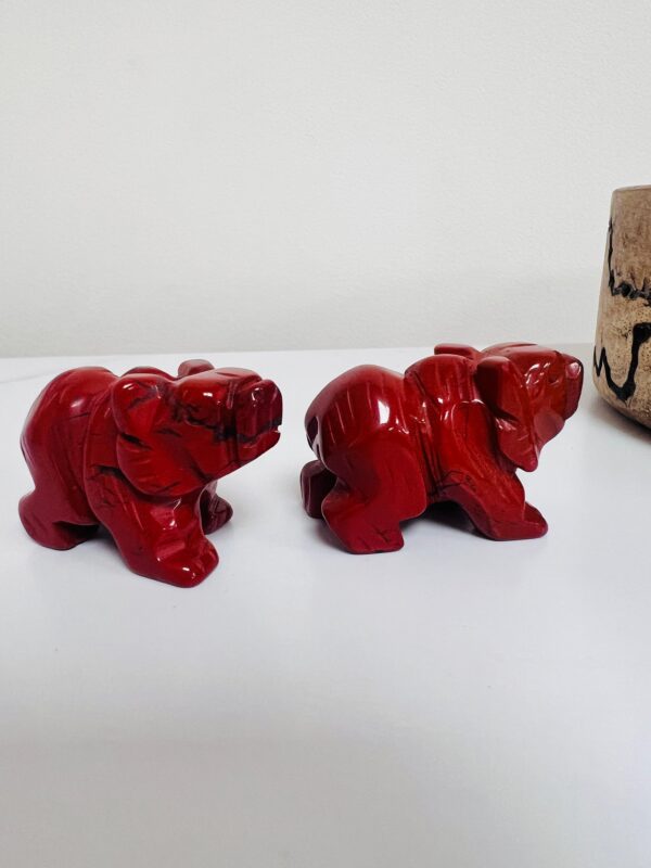 Red Jasper Handcarved Bear