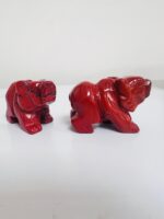 Red Jasper Handcarved Bear