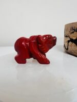 Red Jasper Handcarved Bear