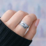 925 Sterling Silver “Just Breathe” Ring – Adjustable Band