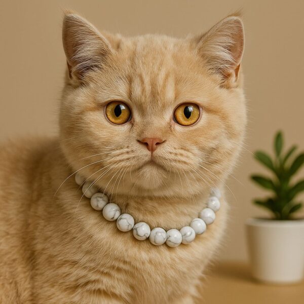 Howlite necklace for Relaxing and Releasing muscle tension