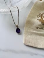 Amethyst  Sterling Silver Pendant Necklace