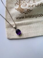 Amethyst  Sterling Silver Pendant Necklace