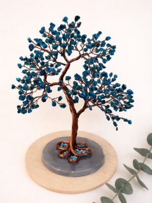 Apatite Copper wire crystal tree