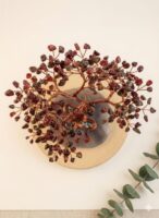 Garnet   copper wire Crystal Tree