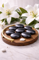 Hematite Palm Stone