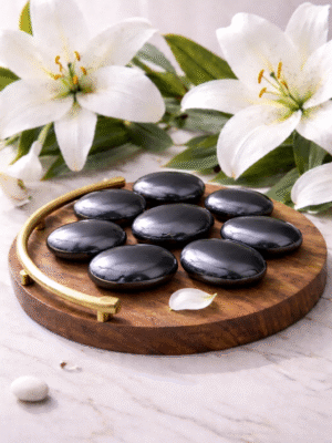 Hematite Palm Stone