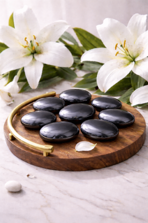 Hematite Palm Stone