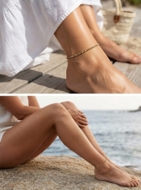 Pyrite crystal Anklet